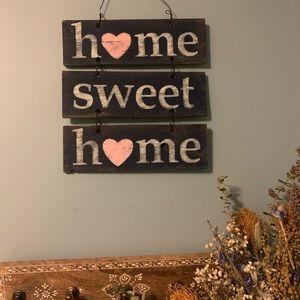 Home sweet home sign